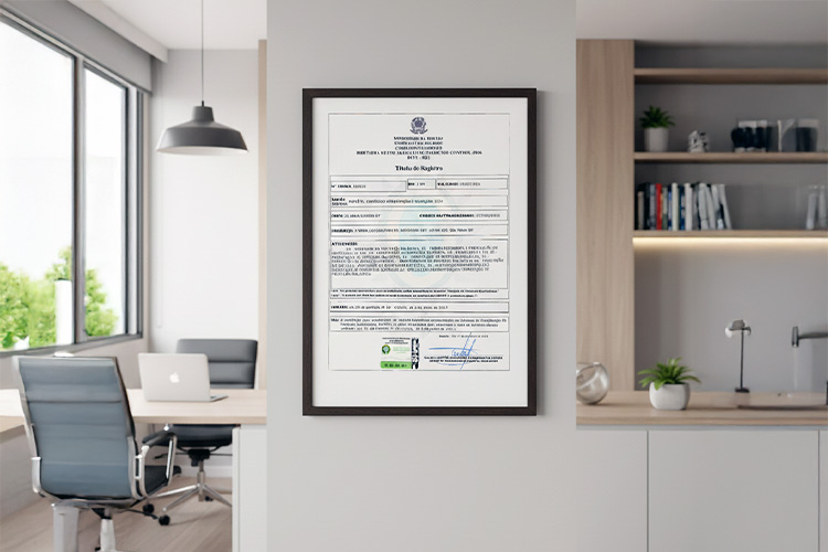 A Projétil Vidros - TR (Título de Registro)