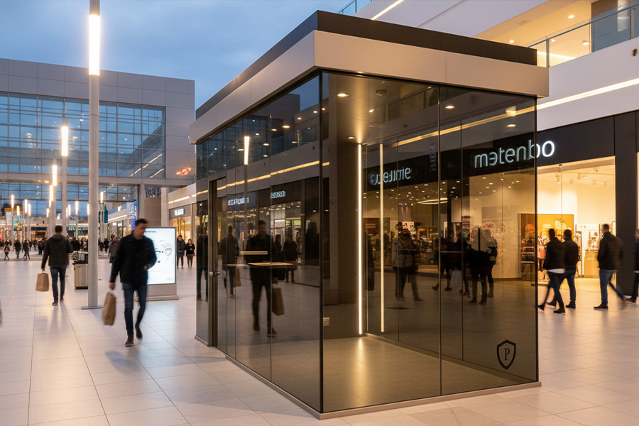 Vidros blindados para guarita