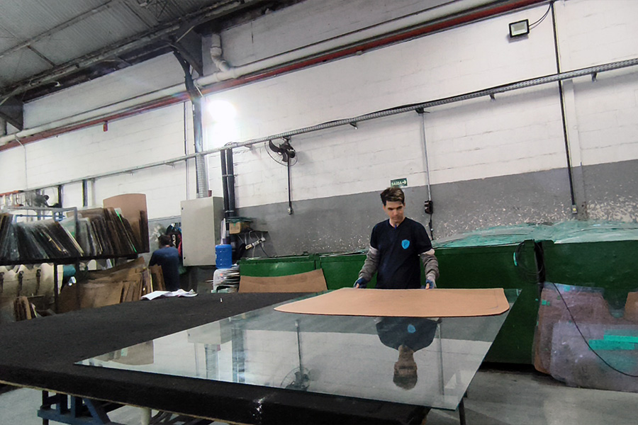 Vidros blindados para guarita