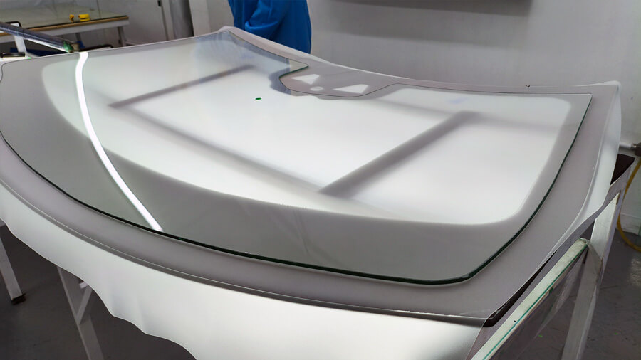 Fabricação de vidro blindado - Montagem